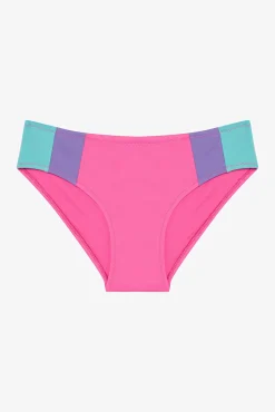 Conjunto de bikini rosa palmeras