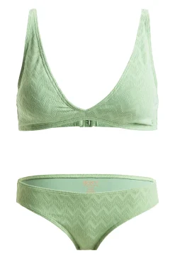 Conjunto de bikini triangular textura