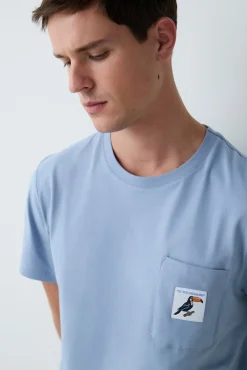 Conjunto de pijama largo azul