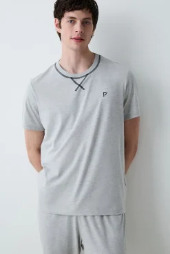 Conjunto de pijama largo gris