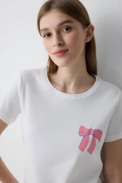 Conjunto de pijama largo estampado