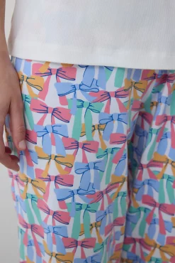 Conjunto de pijama largo estampado
