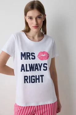 Conjunto de pijama largo rayas