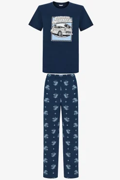 Conjunto de pijama largo estampado