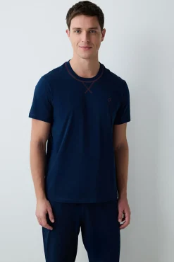 Conjunto de pijama largo navy