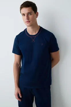 Conjunto de pijama largo navy