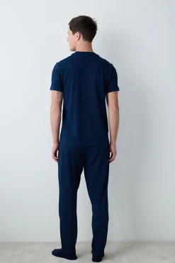 Conjunto de pijama largo navy