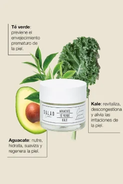 Crema facial hidratante y calmante