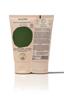 Crema solar orgánica facial con color +50 50 ml