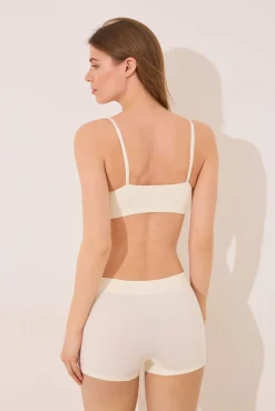Culotte canalé seamless blanco
