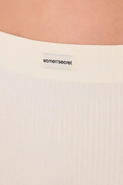 Culotte canalé seamless blanco