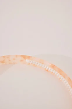 Diadema acetato naranja