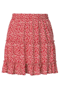 Falda corta de flores
