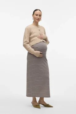 Falda larga algodón maternity