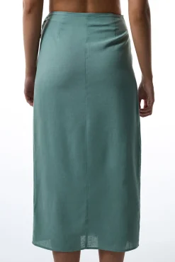 Falda larga verde