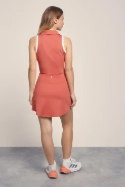 Falda malla interior coral