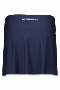 Falda microfibra azul malla interior