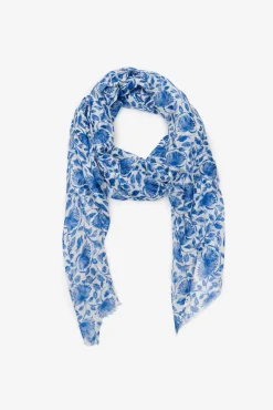 Fular floral bicolor