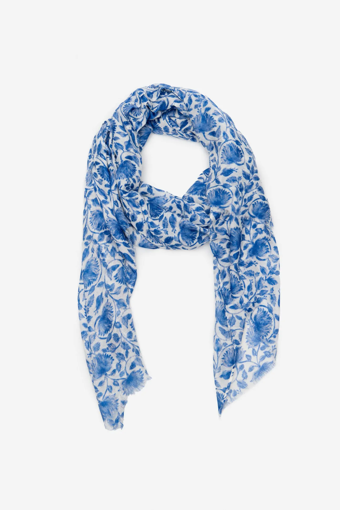 Fular floral bicolor