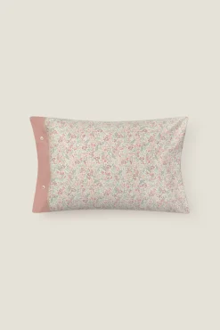Funda almohada algodón flores