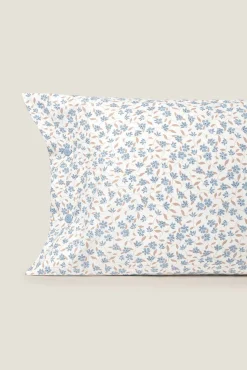 Funda almohada algodón flores
