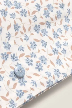 Funda almohada algodón flores