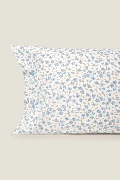 Funda almohada algodón flores