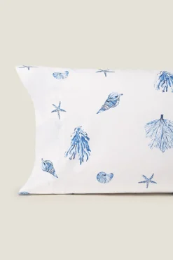 Funda almohada algodón motivos marinos