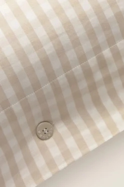 Funda almohada algodón satén cuadros vichy