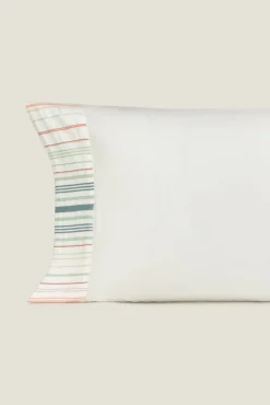 Funda almohada rayas seersucker