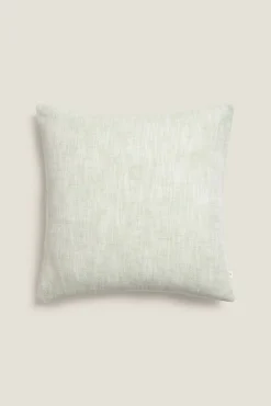 Funda cojín algodón efecto lino