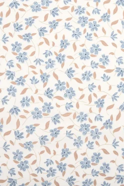 Funda cojín algodón flores