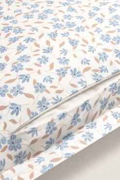 Funda cojín algodón flores