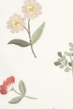 Funda cojín algodón flores