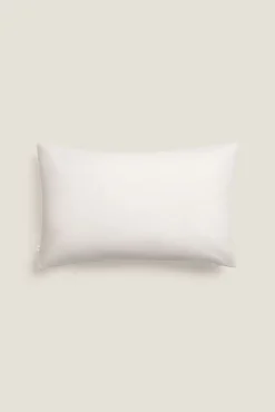 Funda cojín algodón hojas y flores