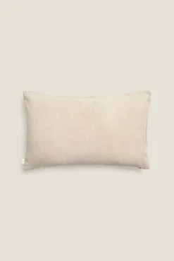 Funda cojín flores bordadas