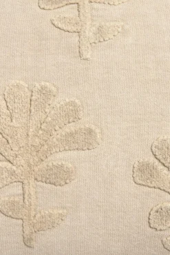 Funda cojín flores bordadas