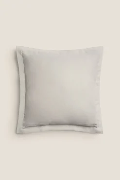 Funda cojín lino algodón 55x55cm.