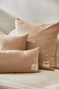 Funda de cojín beige Gavema