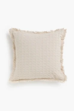 Funda de cojín Panal 45x45 Crudo
