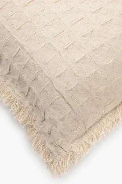 Funda de cojín Panal 30x60 Crudo
