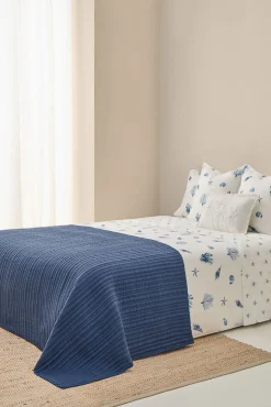 Funda nórdica algodón motivos marinos