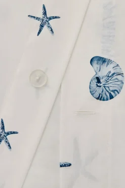 Funda nórdica algodón motivos marinos