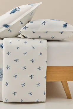 Funda nórdica algodón motivos marinos