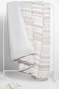 Funda nórdica algodón rayas. Cama 180-200cm.