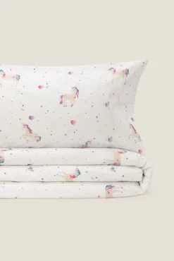 Funda nórdica algodón unicornios