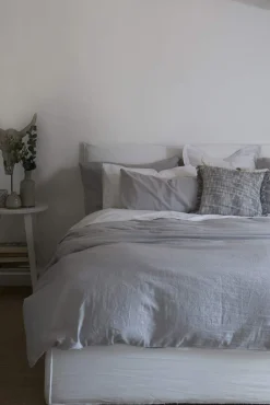 Funda nórdica lino algodón reversible. Cama 80-90cm.