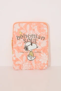 Funda tablet Snoopy nylon acolchado