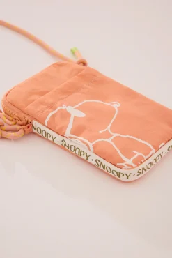 Funda teléfono Snoopy nylon acolchado