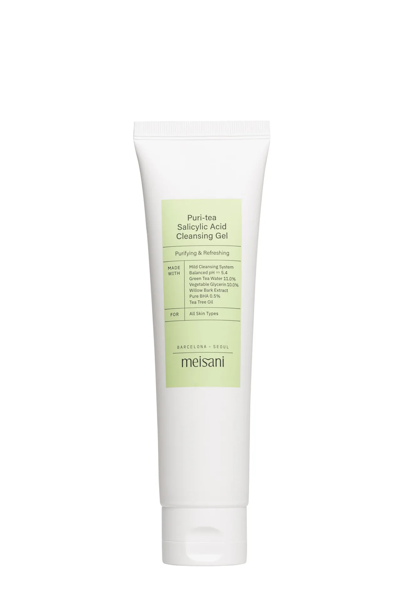 Gel limpiador facial purificante y refrescante